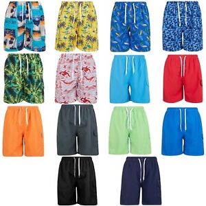 Mens Swim Trunks, 3 Pockets Cargo Swimming Shorts, Beach Suit Board Bathing Suit