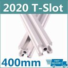 2PCS 2020 T-Slot Aluminum Extrusion Profile 400mm CNC 3D Printer 20mm x 20mm US