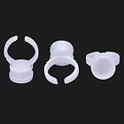 100pcs White Pigment Glue Ring cup Tattoo Ink Holders For Semi Permanent Tattoo