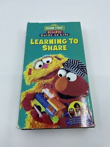 Sesame Street LEARNING TO SHARE Vhs Video Tape 1996 Muppets CTW Jim Henson