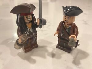 LEGO Captain Jack Sparrow Minifigure w/Tricorne and Pirate  POC011 4195 4193