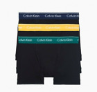 Calvin Klein Men's Underwear Cotton Stretch Brief Trunk(3 Pack) Black Color Belt