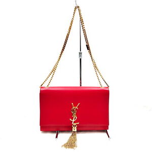 Saint Laurent Shoulder Bag Kate Reds Leather 1184858