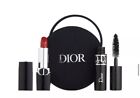 Dior Rouge Gift Set 3 Pcs: Pocket Mirror, Lipstick 999 Satin, Mascara