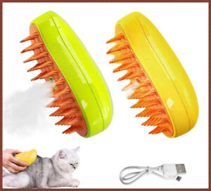 Cat Steam Brush Steamy Dog Brush 3 In 1 Electric Massage Spray Cat Hair Brush