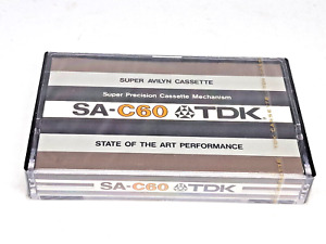 TDK SA C-60   Blank Audio Cassette Tape (Sealed) NOS! New