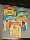 Lot Of 7 Vintage On My Way With SESAME STREET Learning Books 1989 Excellent Cond