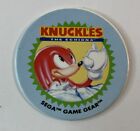 New ListingVtg Sonic Headehog Knuckles Paper Pug Game Peace Sega Game Gear Milk Cap