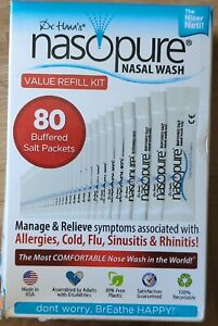 Nasopure Nasal Wash Value Refill Kit “The Nicer Neti Pot” Sinus Rinse 80 Pack