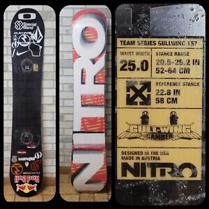 Nitro Team Series Gullwing 157 Wide Men's Snowboard - Pre-Owned *SHIPS FREE USA*