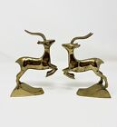 Vintage MCM Brass Deer Gazelle Antelope - A Pair FREE SHIP