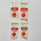 1982 Cleveland Browns Complete Home Tickets Lot of 4 - Short Season Chip Banks