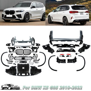 For BMW X5 G05 2018+ Upgrade to X5M F95 2022 Look Front Rear Bumper Body Kit USA