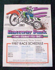 AMA Motocross 1987 Motorcycle Racing Flyer Poster Raceway Park Englishtown NJ