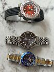 Lot Of 3 Invicta Automatic Men’s Watches
