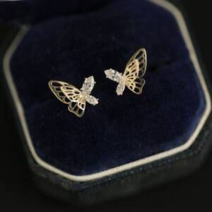Butterfly Earrings, Gold Earrings For Women, Stud Earrings, Jewelry For Women