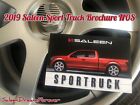 2019 SALEEN SPORTRUCK BROCHURE CARD TRUCK 700HP SUPERCHARGED FORD SHELBY F150