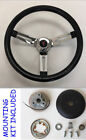 1969-1993 Pontiac GTO Firebird LeMans Black Chrome Spokes Steering Wheel 13 1/2