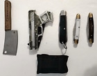 Mixed Lot of 6 Knives - Winchester, Camillus, Pistol Knife, Mini Cleaver #F058