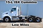 PETE 587 DAYCAB SEMI ISX-15 TANDEM AXLE TRACTOR TRUCK DELIVERY HAUL LOW MILES