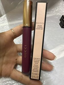 Gucci Rouge A Levres Liquid Matte Lip Colour Transfer Proof Vanessa Violet 607