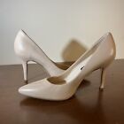 NINE WEST Womens Light Nude Flax Pointed Stiletto Slip On Leather Pumps 8.5M