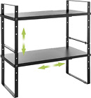 New ListingExpandable Cabinet Shelf Organizer Rack, Stackable Kitchen Counter Storage Shelv