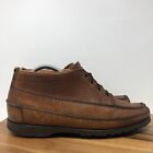 VTG LL Bean Mens Brown Leather Ankle Chukka Boots Made in USA Mens Size 9 WIDE
