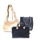 Ferragamo Tote Bag  Tote Bag Hand Bag 3 set Black Leather 1554618
