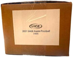 2021 Sage Aspire Football Hobby 10 Box Factory Sealed Case