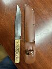 New ListingVintage Original Bowie Knife Hunting With Sheath stag handle