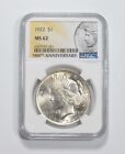 New ListingMS62 1922 Peace Silver Dollar 100th Anniv 2021 Special Label NGC *0872