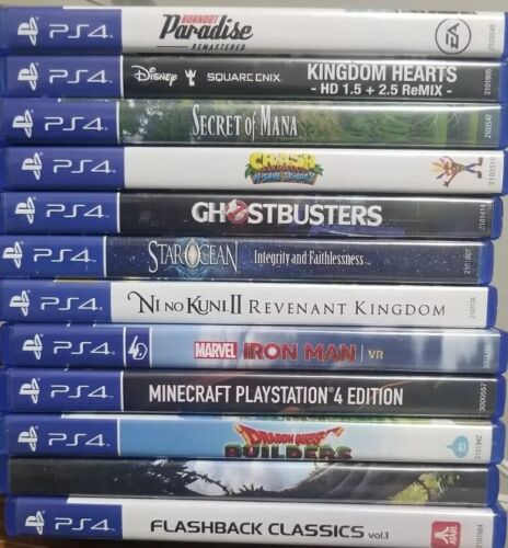 New ListingLot Of 12 PS4 Games Rated E Burnout Paradise Minecraft Dragon Quest