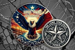 New Listing2023 U.S. Eagle Texas Standoff at the Border Edition 1 oz Silver Coin a
