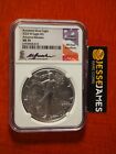 2023 W BURNISHED SILVER EAGLE NGC MS70 MICHAEL GAUDIOSO SIGNED ADVANCE RELEASE