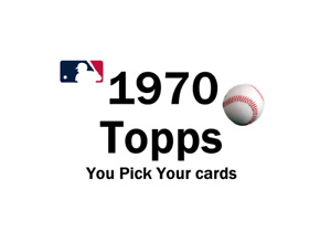 1970 Topps Baseball Trading Card Singles You Pick #2 - 519 Buy 2 Get 2 Excellent