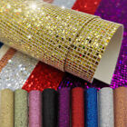 Chunky Glitter Faux Leather Fabric A4 Sheets Faux Leather Bows DIY Craft