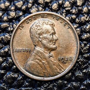 (ITM-5761) 1928-D Lincoln Wheat Cent ~ AU+ Condition ~ COMBINED SHIPPING!
