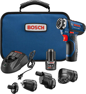 Bosch GSR12V-140FCB22 Cordless Electric Screwdriver 12V Kit - 5-In-1 Multi-Head