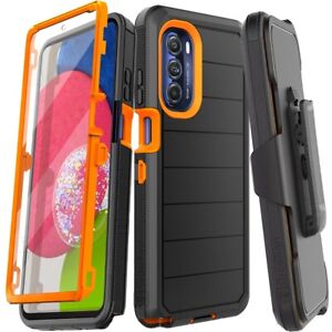 Rugged ShockProof Armor Hybrid Phone Case Cover Belt Clip Stand Screen Protector