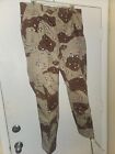 UNISSUED DESERT STORM CHOCOLATE CHIP CAMO TROUSERS SIZE LARGE REGULAR