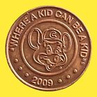 Chuck E Cheese Token 2009 Where A Kid Can Be A Kid 25 Cent Coin