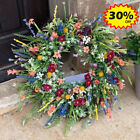 Spring Artificial Flower Wreath Front Door Wall Garland Home Party Decor  Gifts