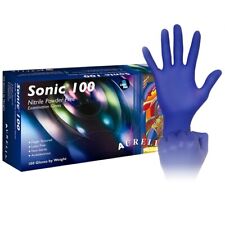 1000 LARGE Aurelia SONIC100 Blue Nitrile Powder Free Examination Gloves