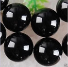 6 mm 8 mm Natural Black Jade Gemstone Round Loose Beads 15