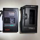 SONY VOR TCM-37V Cassette Corder Vintage 80’s W/ Leather Case (Parts Or Repair)