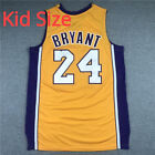 Kid Size Throwback Los Angeles Mens #24 Bryant Basketball Jersey Kobe Stitched