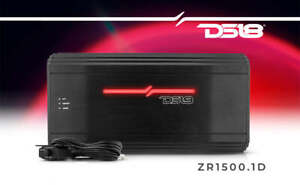 DS18 ZR1500.1D 4500 Watt Monoblock Class-D Pro Car Audio Subwoofer Amplifier Amp