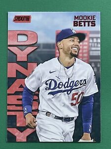 2022 Topps Stadium Club - Mookie Betts - DYNASTY INSERT RED FOIL #5A - CASE HIT!