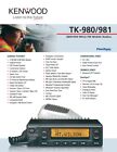 Kenwood Tk-980 800Mhz Mobile Radio V2 806-825 Fleet Sync